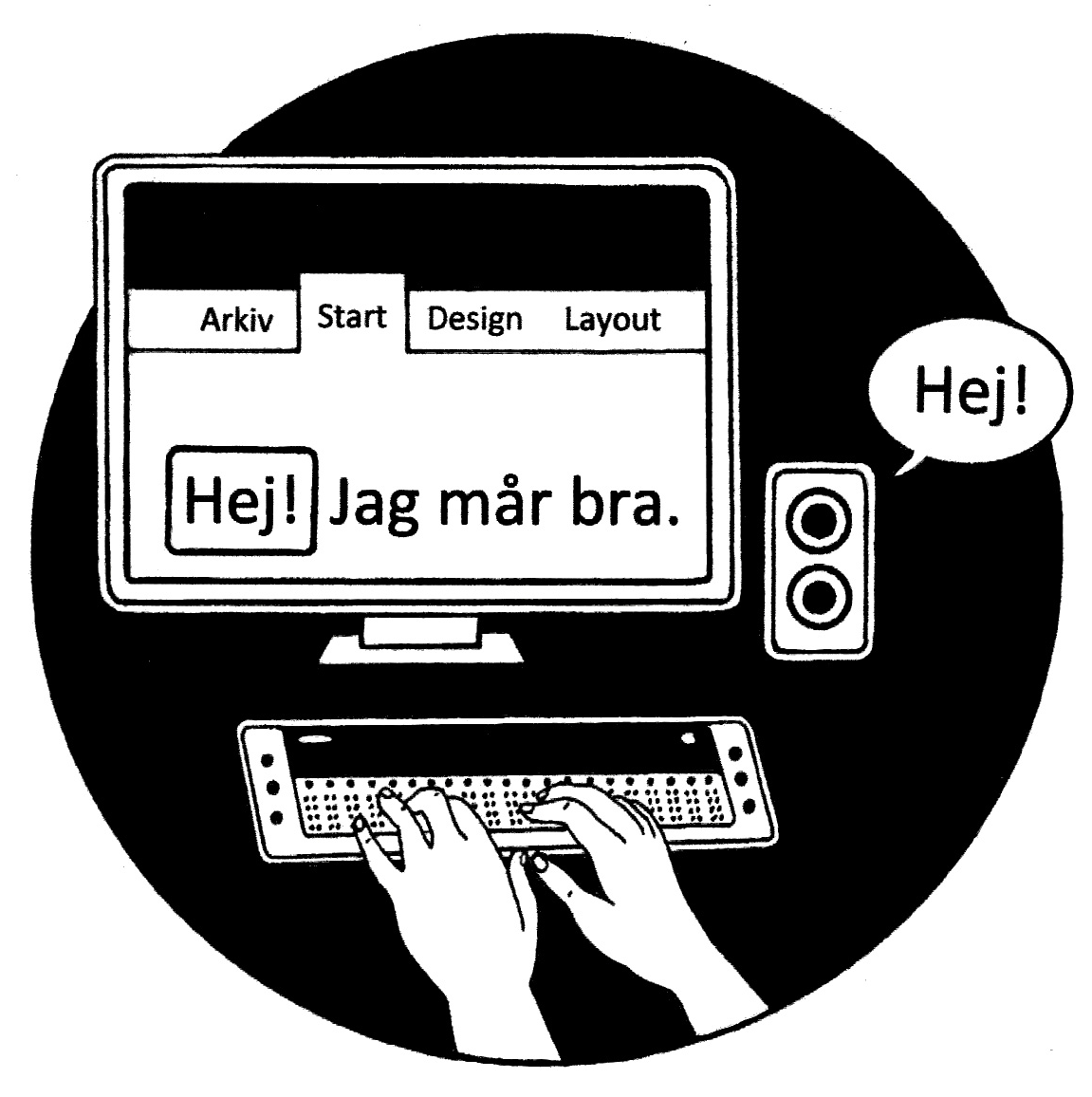 Syn, Förstorings- och skärmläsningsprogram - ikon.png