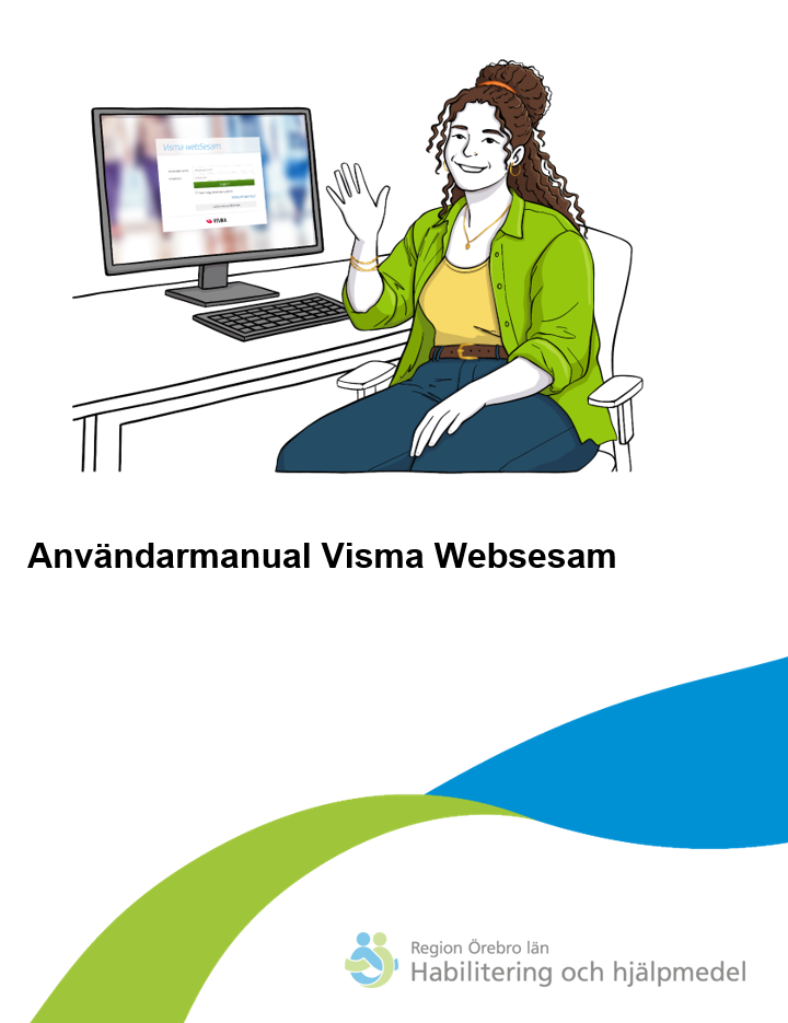 Skärmbild av framsida manual för Visma Webesam